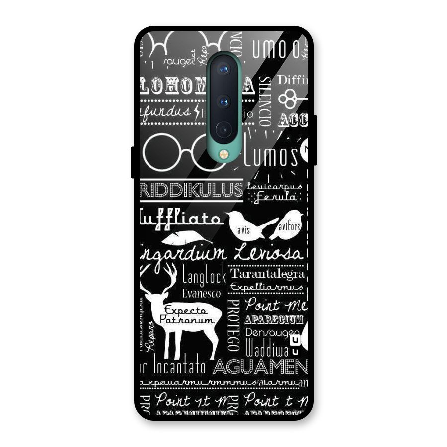 Deer Key Spell Glass Back Case for OnePlus 8