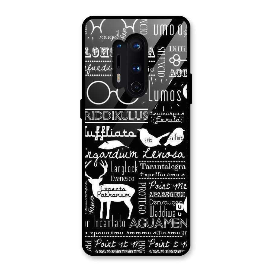 Deer Key Spell Glass Back Case for OnePlus 8 Pro