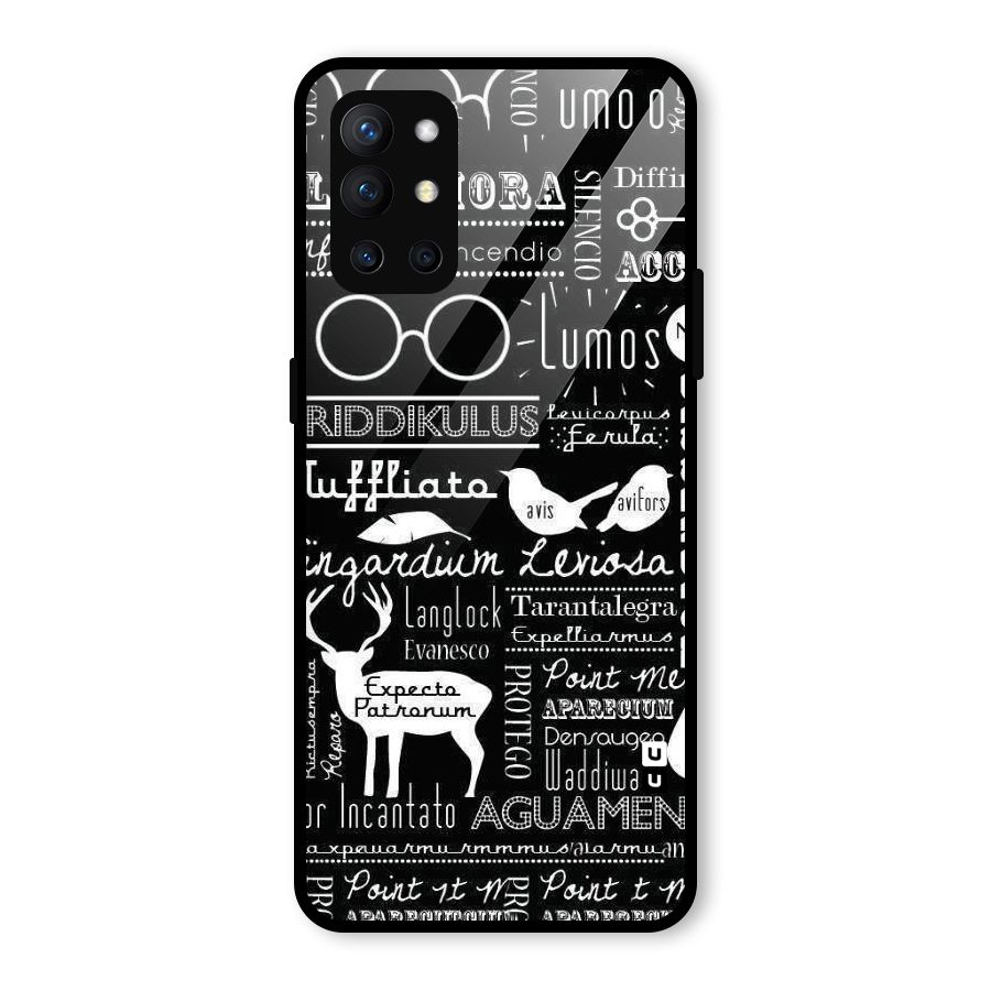 Deer Key Spell Glass Back Case for OnePlus 9R