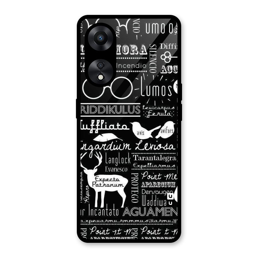 Deer Key Spell Glass Back Case for Oppo A78