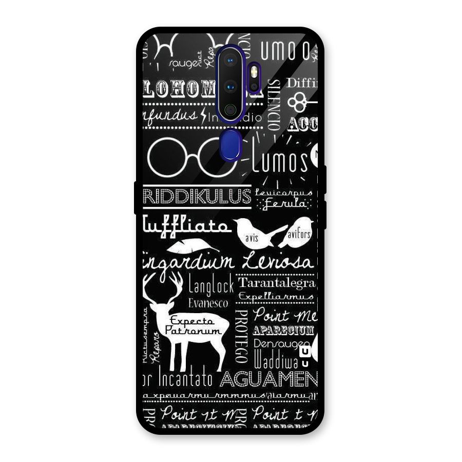 Deer Key Spell Glass Back Case for Oppo A9 (2020)
