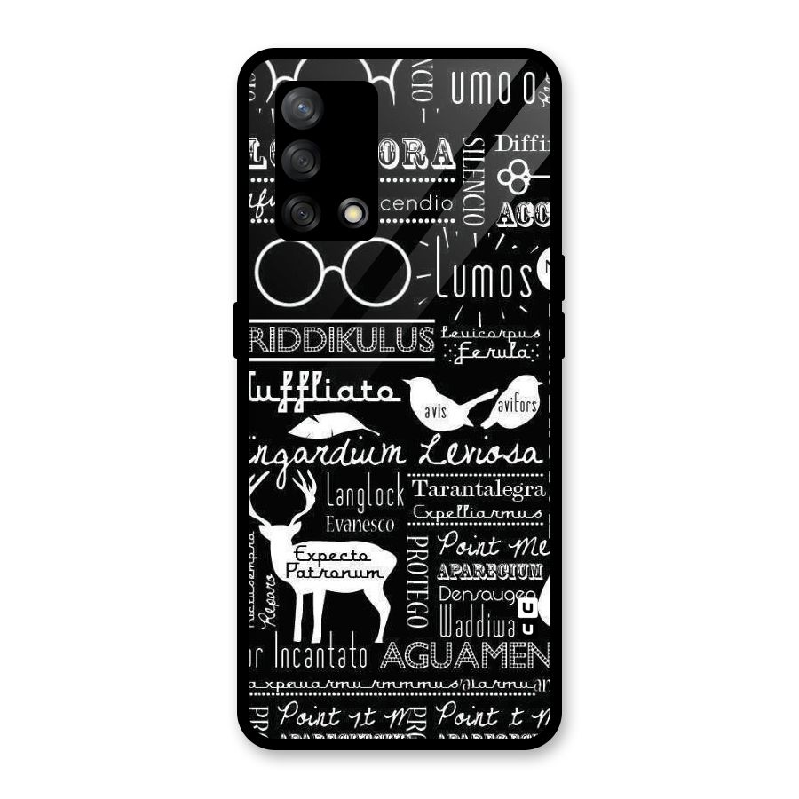 Deer Key Spell Glass Back Case for Oppo F19