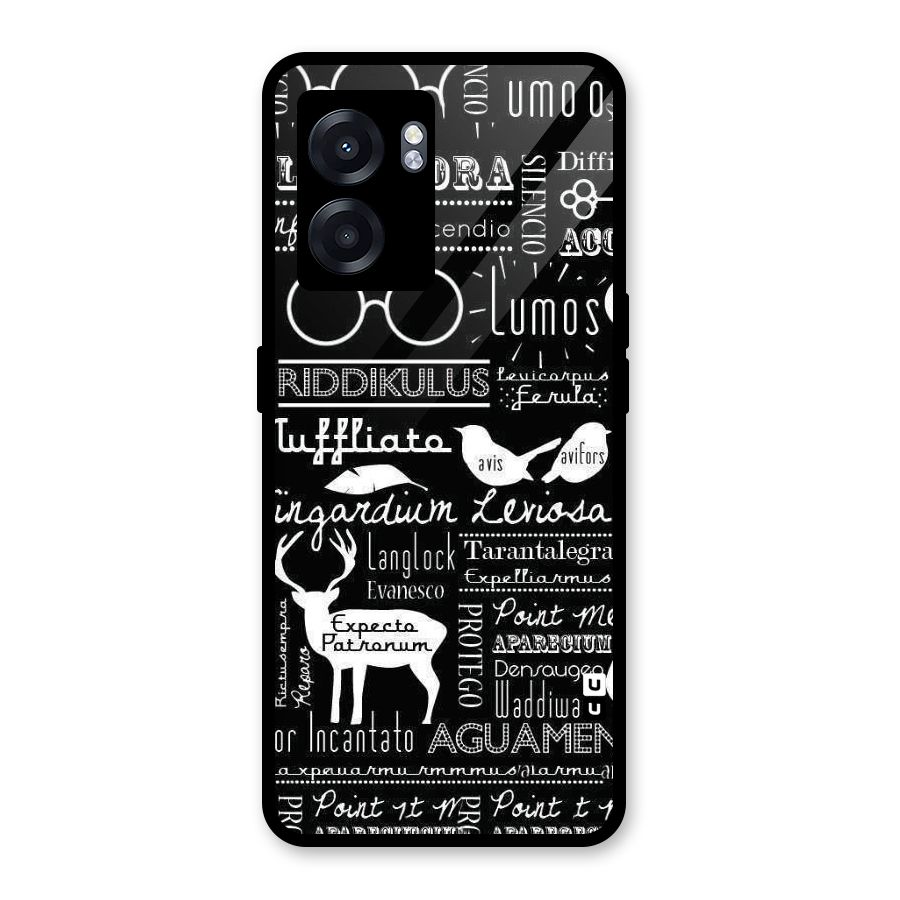 Deer Key Spell Glass Back Case for Oppo K10 (5G)