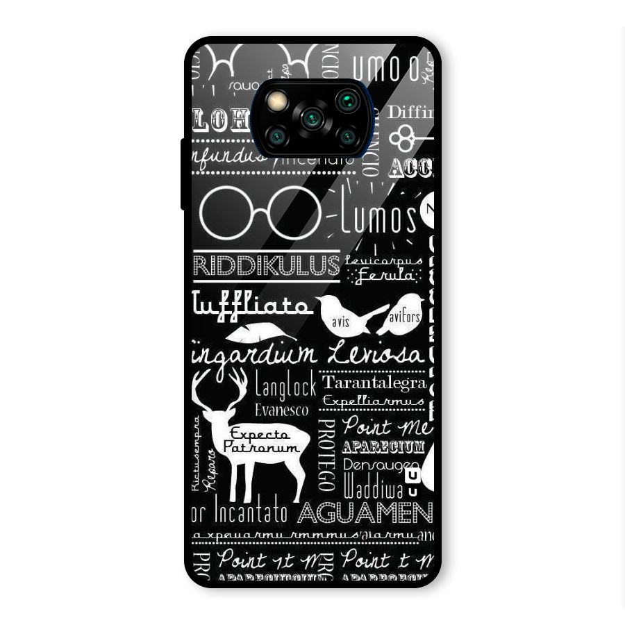Deer Key Spell Glass Back Case for Poco X3 Pro