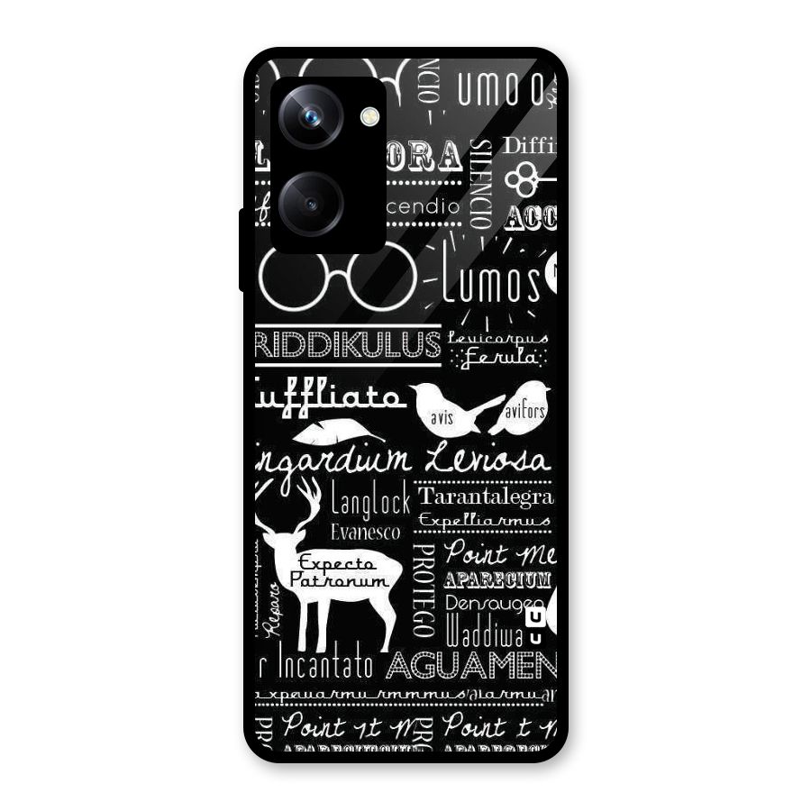 Deer Key Spell Glass Back Case for Realme 10 Pro