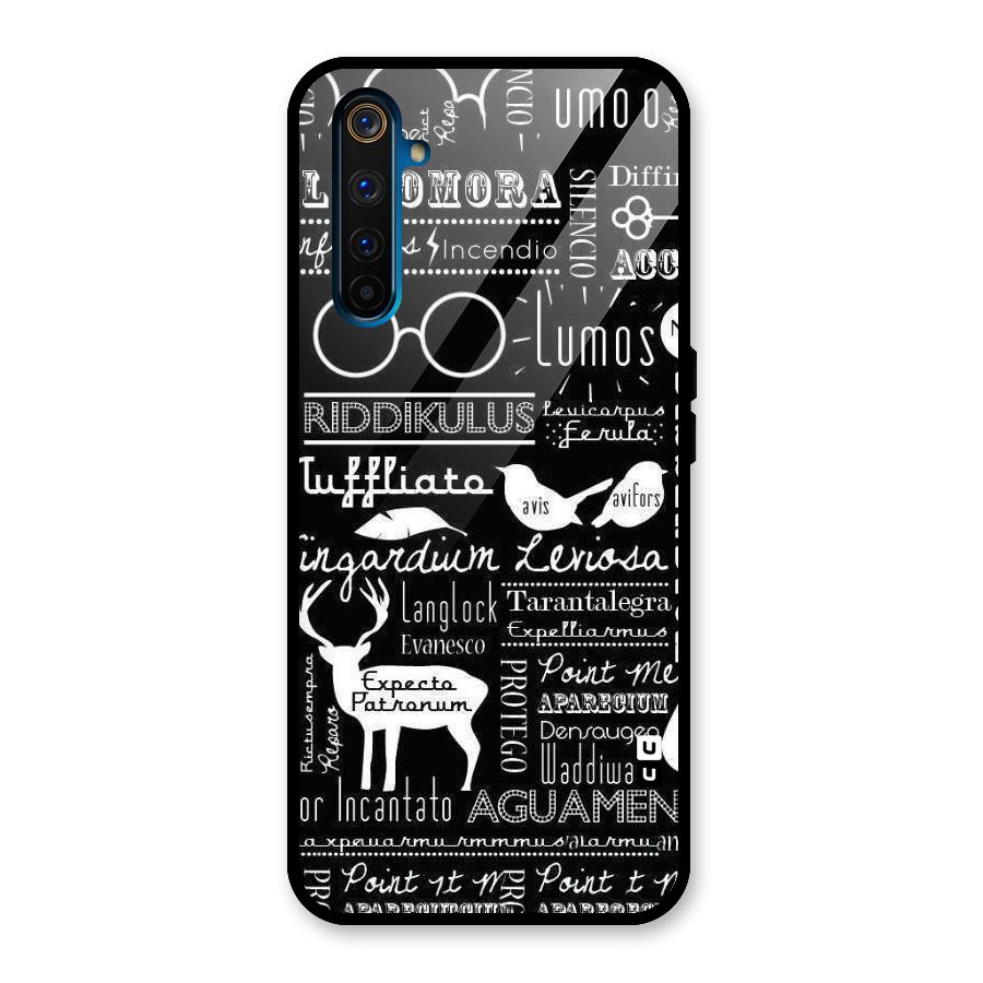 Deer Key Spell Glass Back Case for Realme 6 Pro
