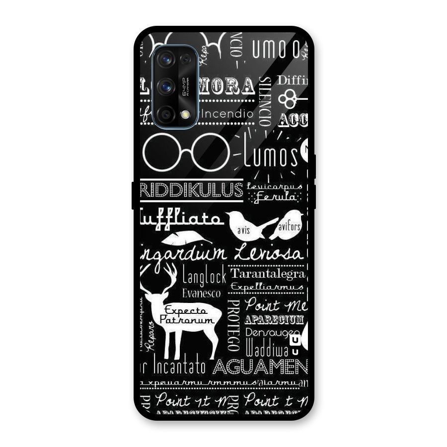 Deer Key Spell Glass Back Case for Realme 7 Pro