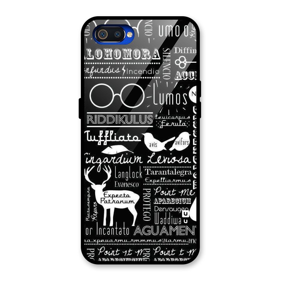 Deer Key Spell Glass Back Case for Realme C2