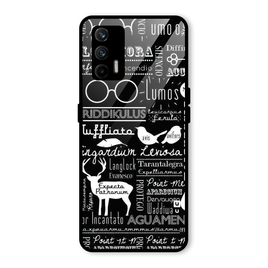 Deer Key Spell Glass Back Case for Realme GT 5G