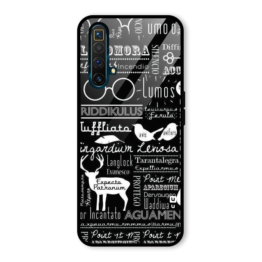 Deer Key Spell Glass Back Case for Realme X3 SuperZoom