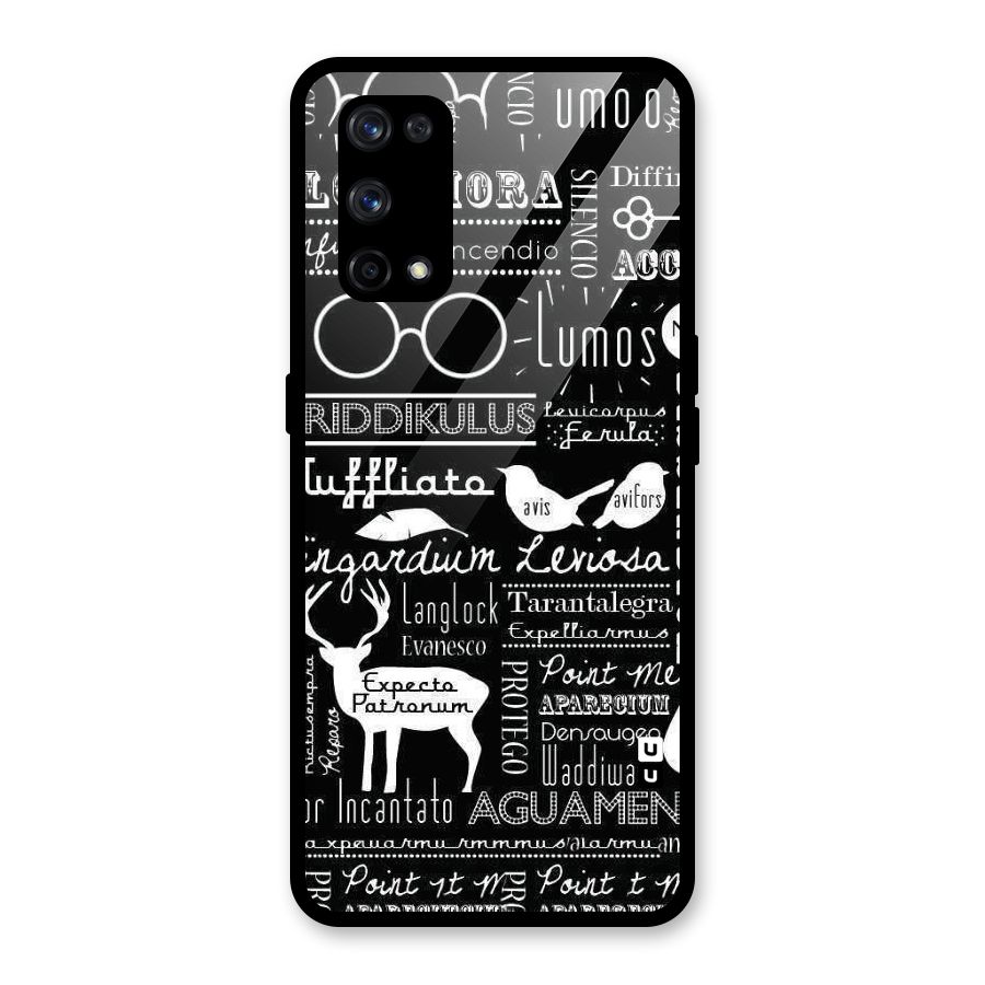 Deer Key Spell Glass Back Case for Realme X7 Pro