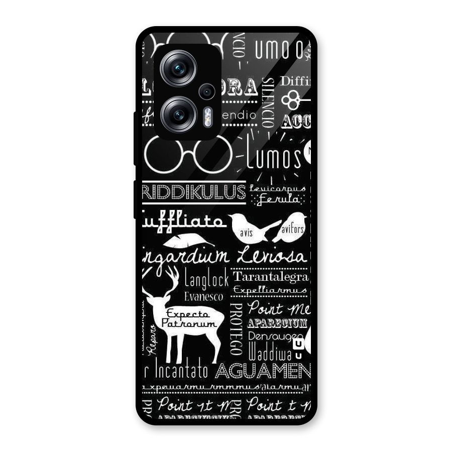 Deer Key Spell Glass Back Case for Redmi K50i