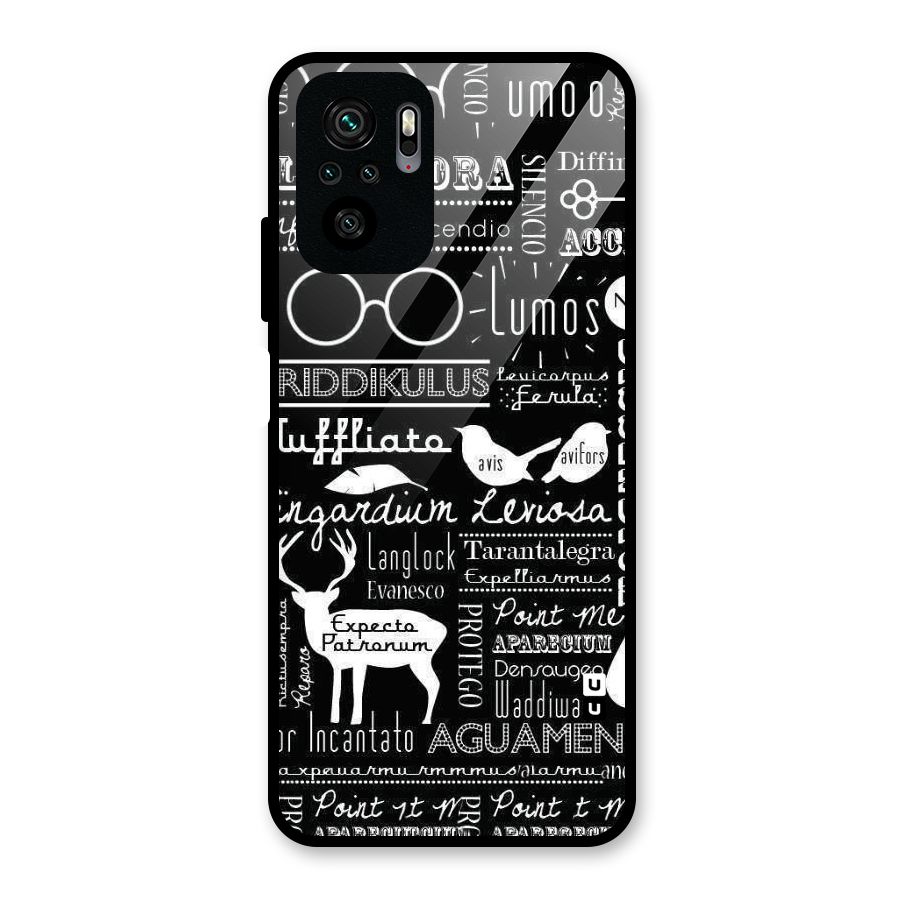 Deer Key Spell Glass Back Case for Redmi Note 10S