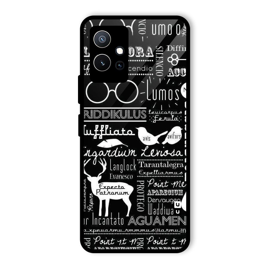 Deer Key Spell Glass Back Case for Vivo T1 5G