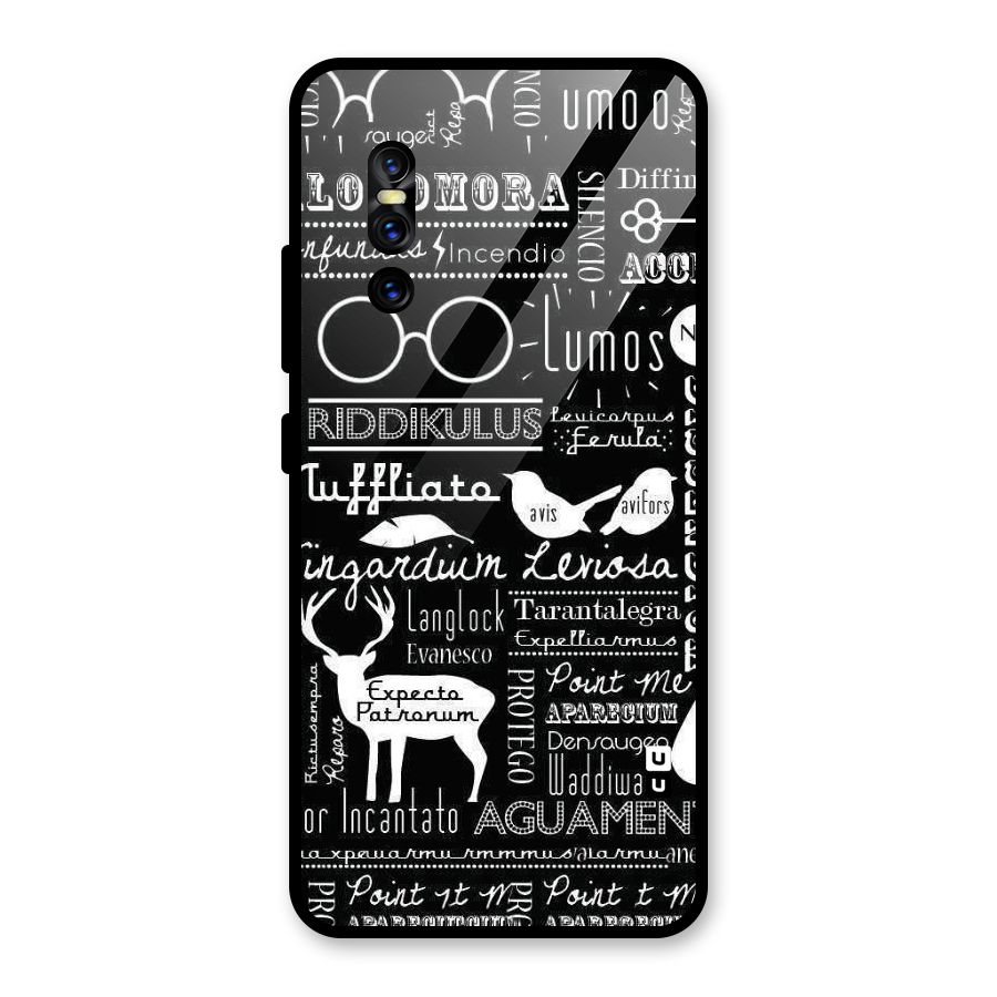 Deer Key Spell Glass Back Case for Vivo V15 Pro