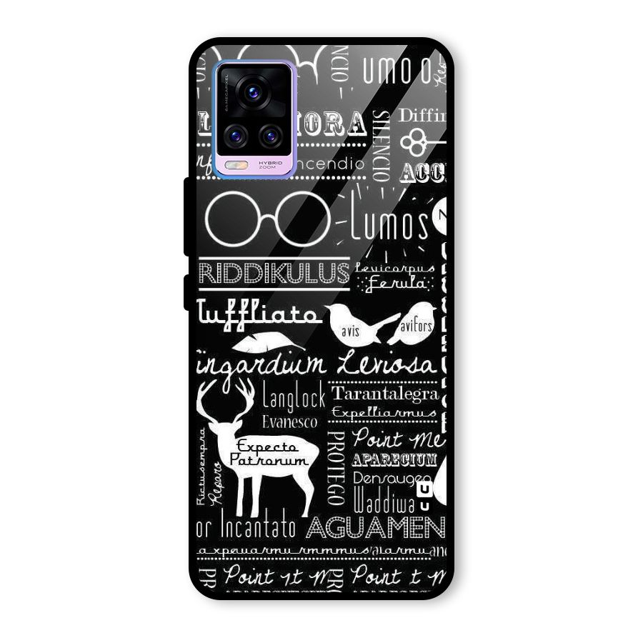 Deer Key Spell Glass Back Case for Vivo V20 Pro