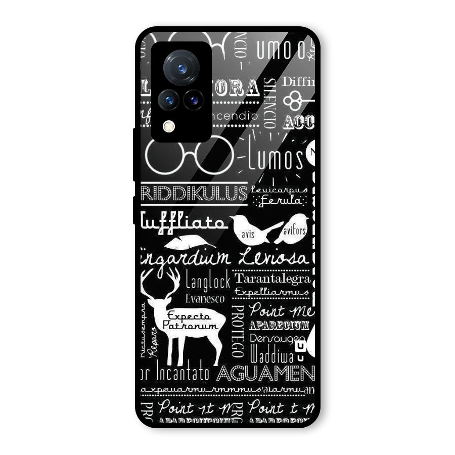 Deer Key Spell Glass Back Case for Vivo V21 5G