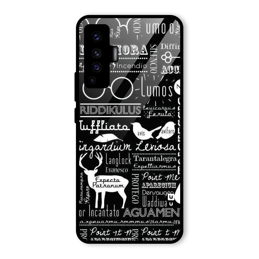 Deer Key Spell Glass Back Case for Vivo X50