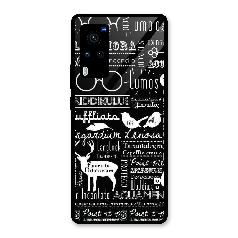 Deer Key Spell Glass Back Case for Vivo X60 Pro
