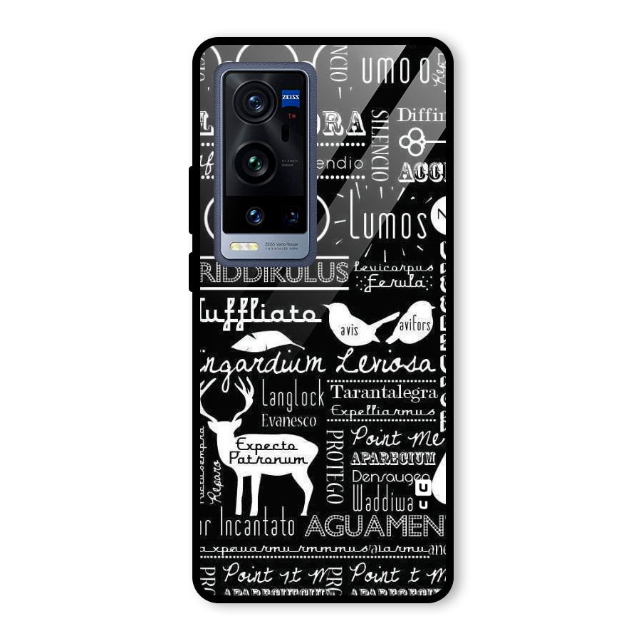 Deer Key Spell Glass Back Case for Vivo X60 Pro Plus