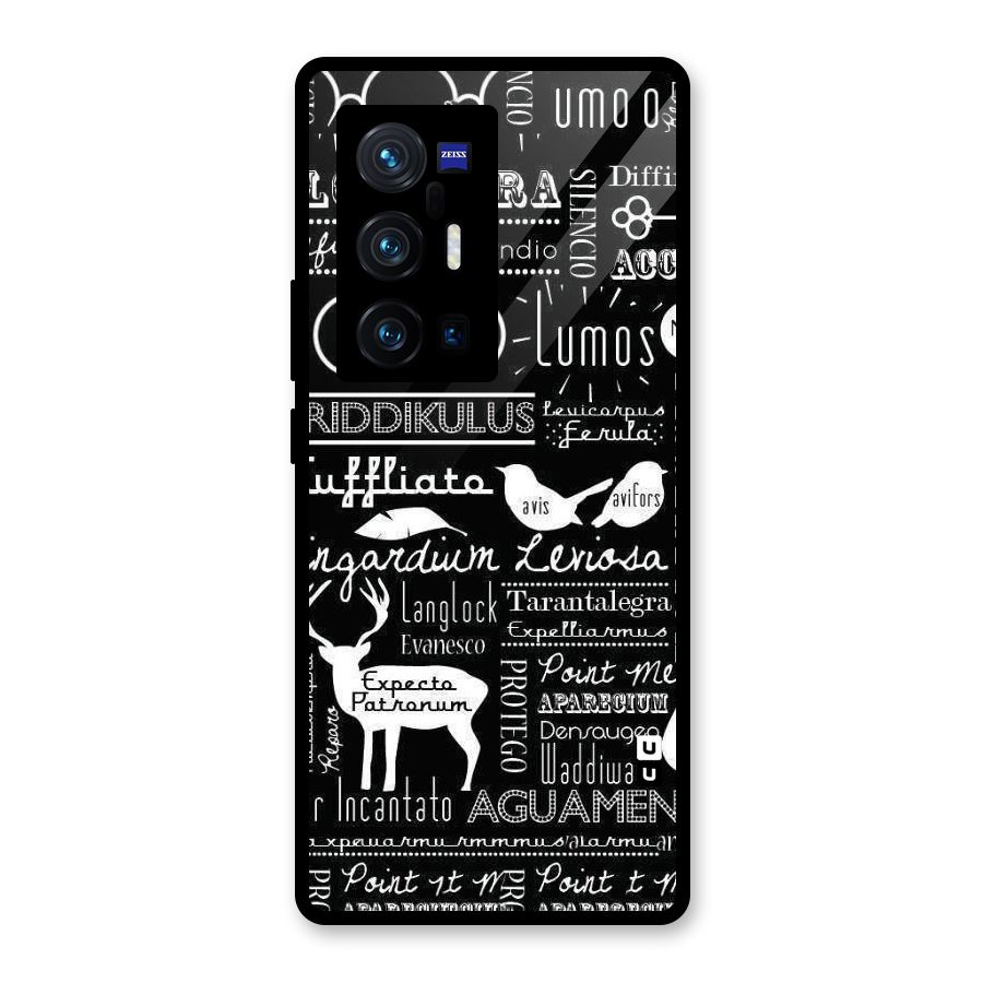 Deer Key Spell Glass Back Case for Vivo X70 Pro Plus