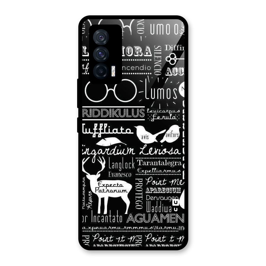 Deer Key Spell Glass Back Case for Vivo iQOO 7 5G