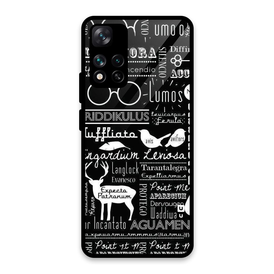 Deer Key Spell Glass Back Case for Xiaomi 11i HyperCharge 5G