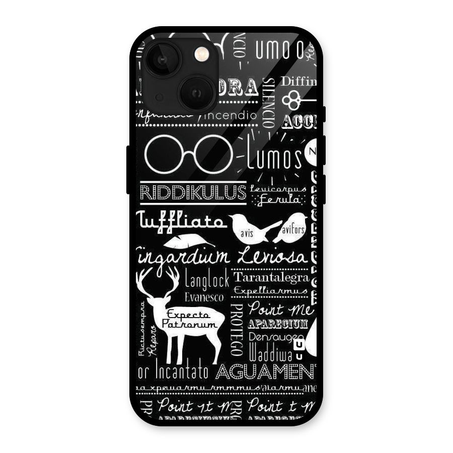 Deer Key Spell Glass Back Case for iPhone 13