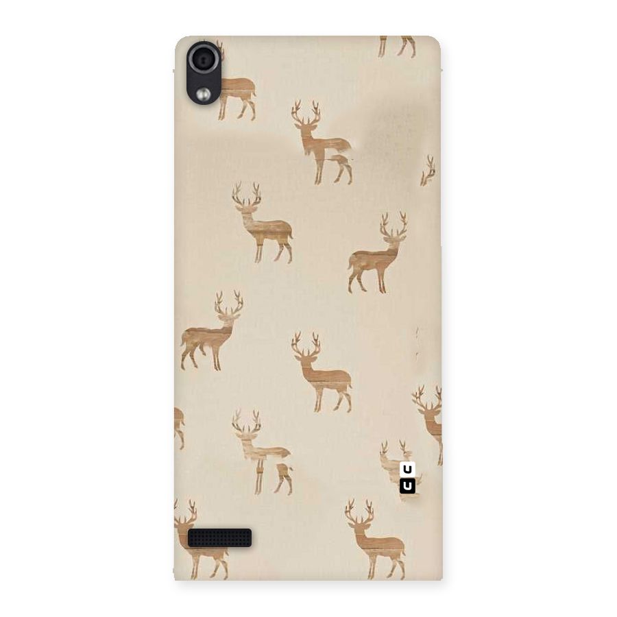 Deer Pattern Back Case for Ascend P6