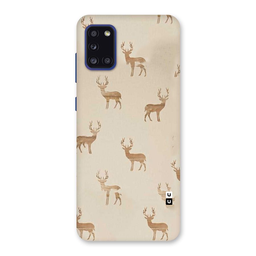 Deer Pattern Back Case for Galaxy A31