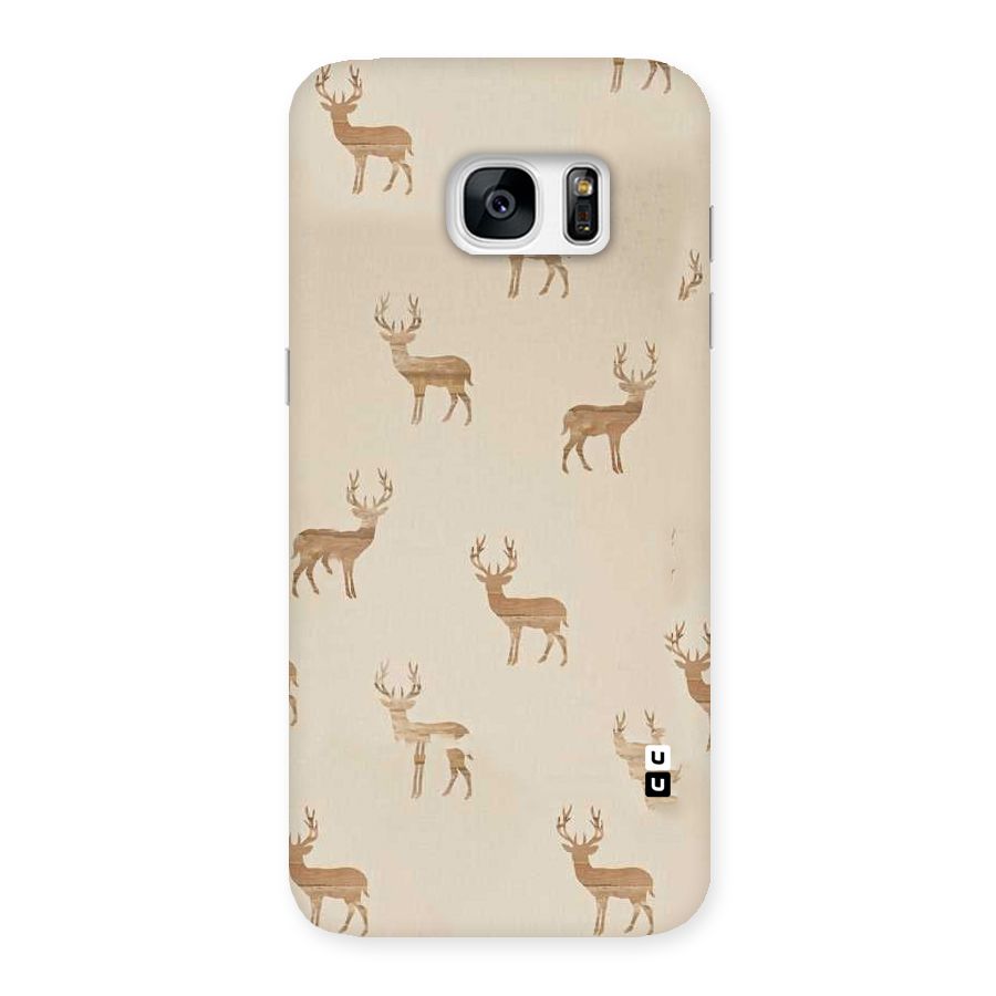 Deer Pattern Back Case for Galaxy S7 Edge