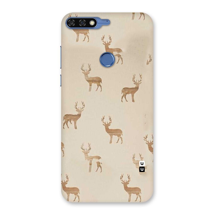 Deer Pattern Back Case for Honor 7C