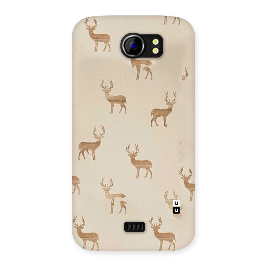 Deer Pattern Back Case for Micromax Canvas 2 A110
