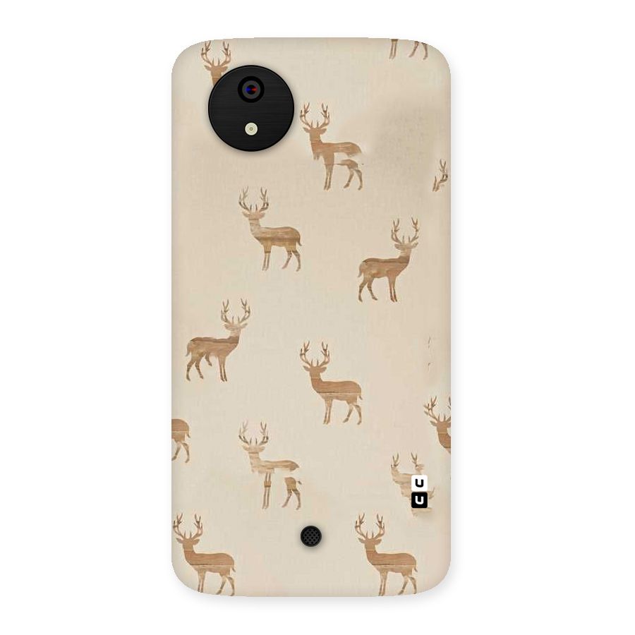 Deer Pattern Back Case for Micromax Canvas A1