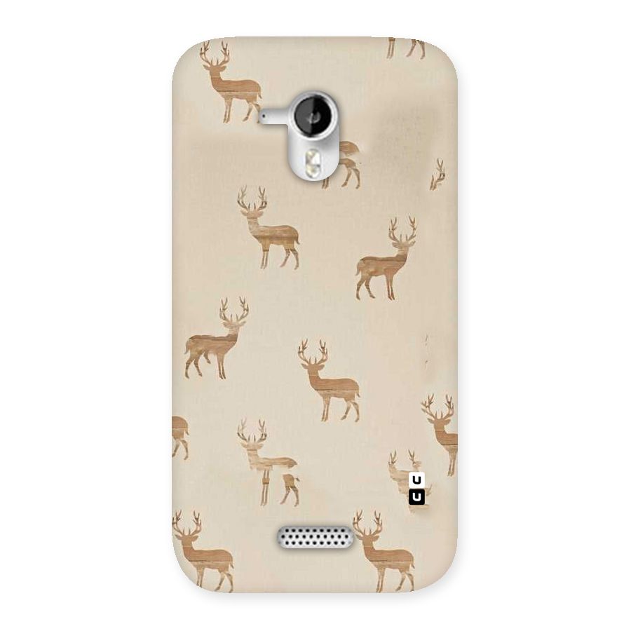 Deer Pattern Back Case for Micromax Canvas HD A116