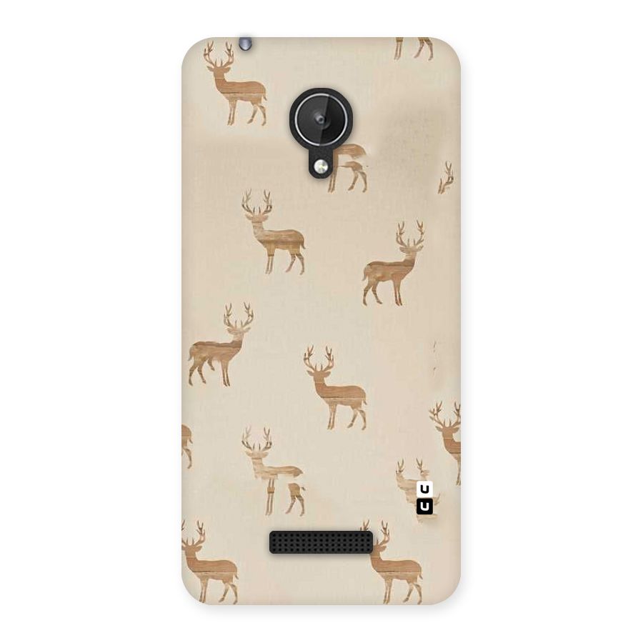 Deer Pattern Back Case for Micromax Canvas Spark Q380