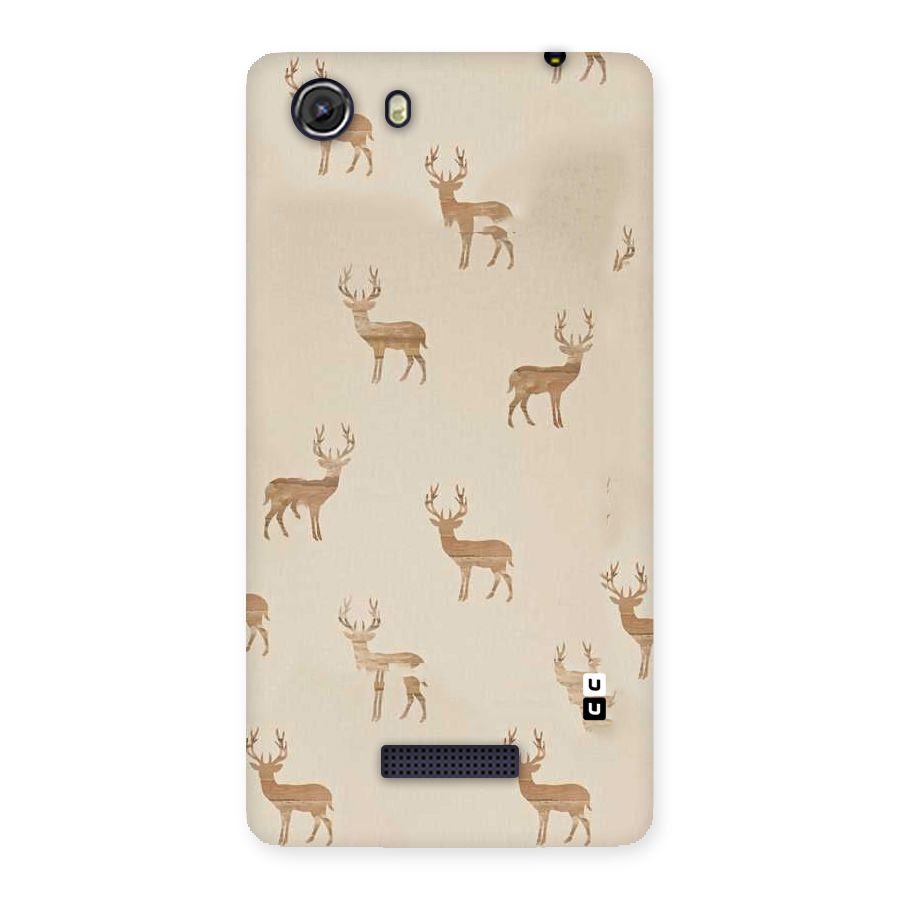Deer Pattern Back Case for Micromax Unite 3
