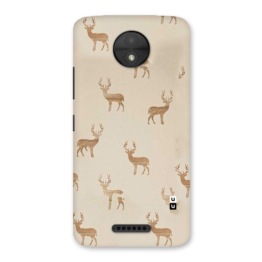 Deer Pattern Back Case for Moto C