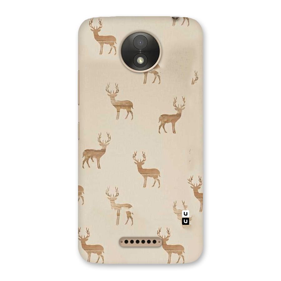Deer Pattern Back Case for Moto C Plus