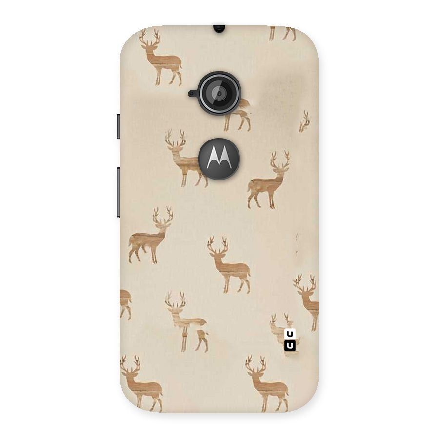 Deer Pattern Back Case for Moto E 2nd Gen