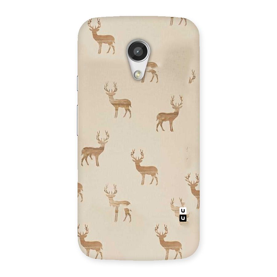 Deer Pattern Back Case for Moto G 2nd Gen