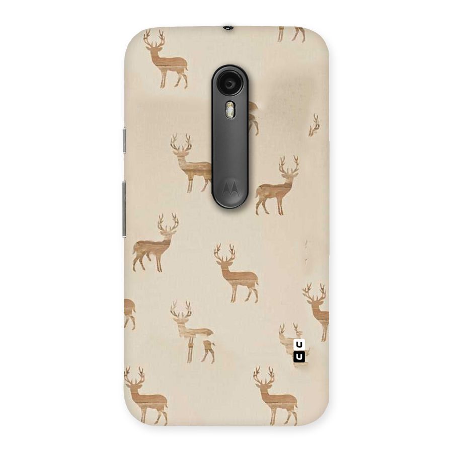Deer Pattern Back Case for Moto G Turbo