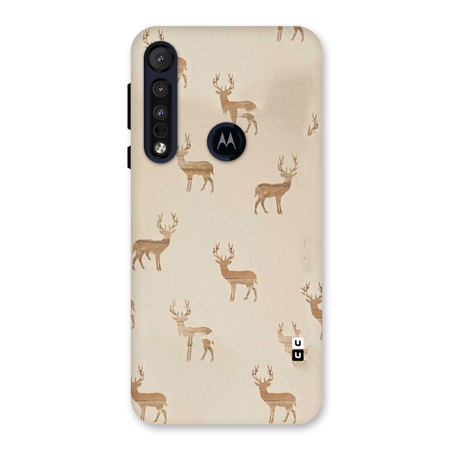 Deer Pattern Back Case for Motorola One Macro