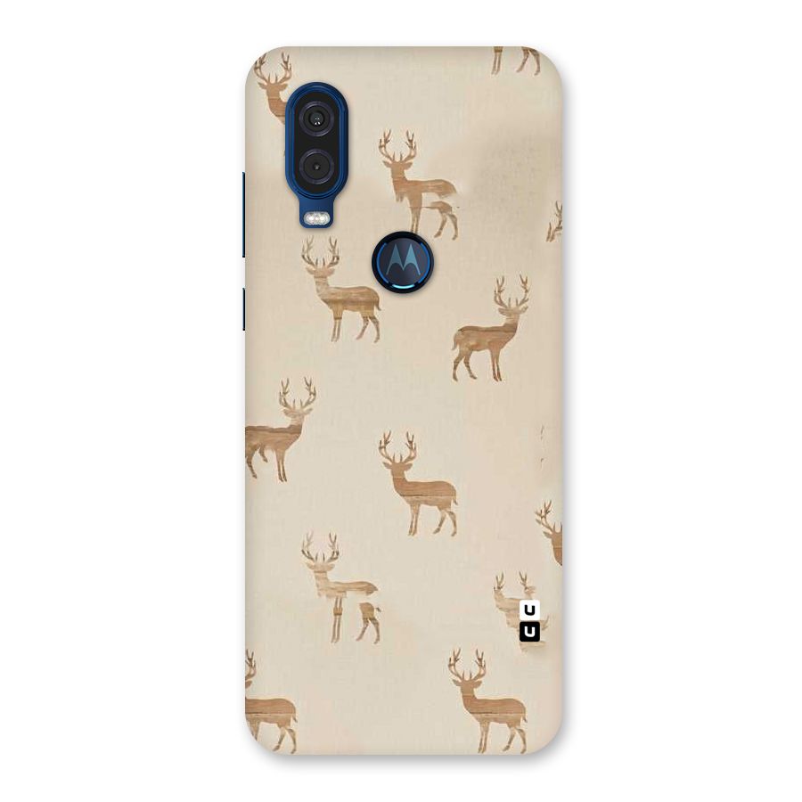Deer Pattern Back Case for Motorola One Vision