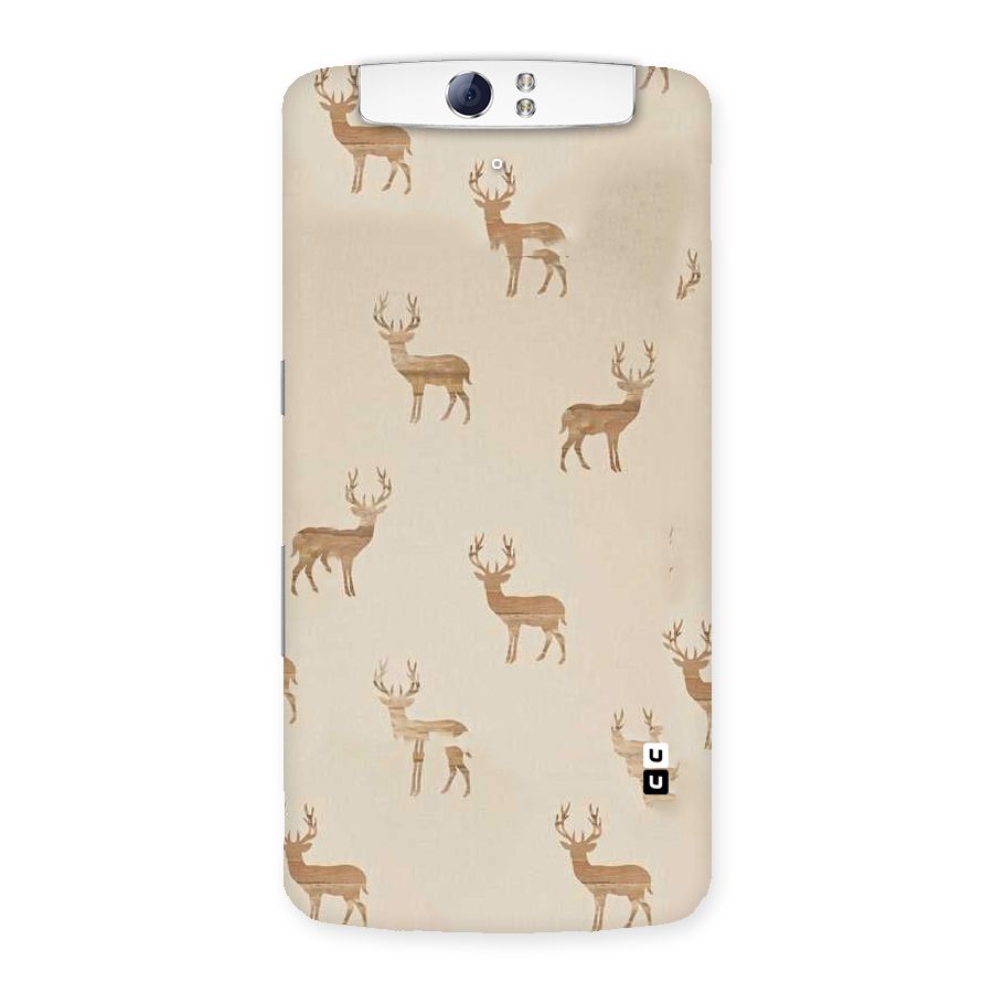 Deer Pattern Back Case for Oppo N1