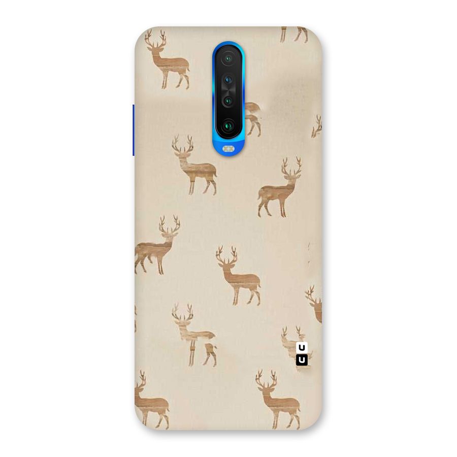Deer Pattern Back Case for Poco X2