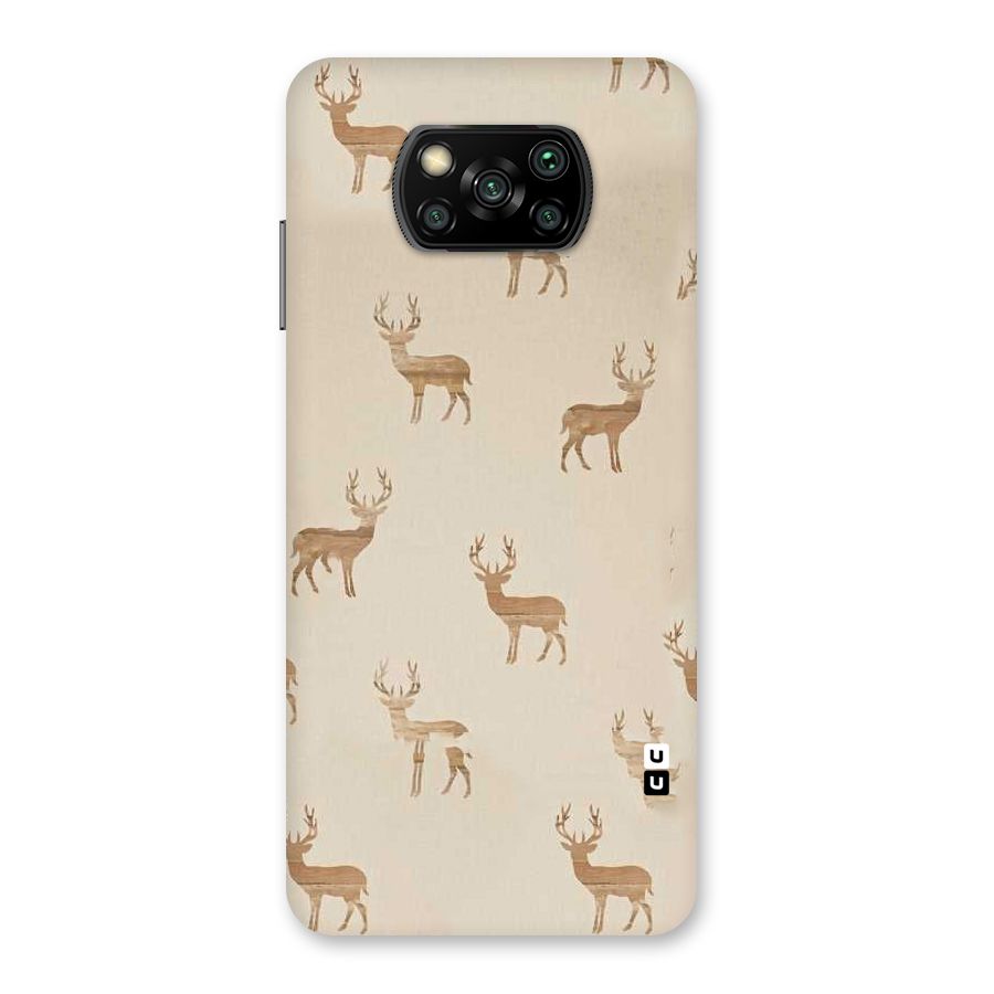 Deer Pattern Back Case for Poco X3