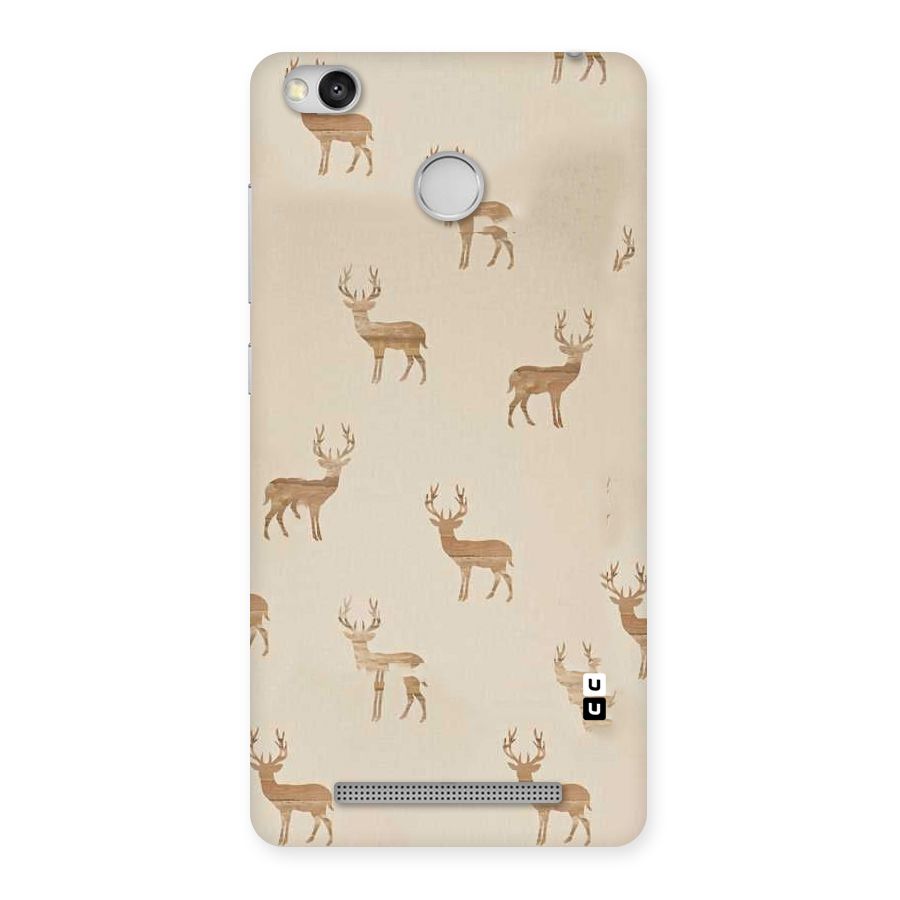 Deer Pattern Back Case for Redmi 3S Prime