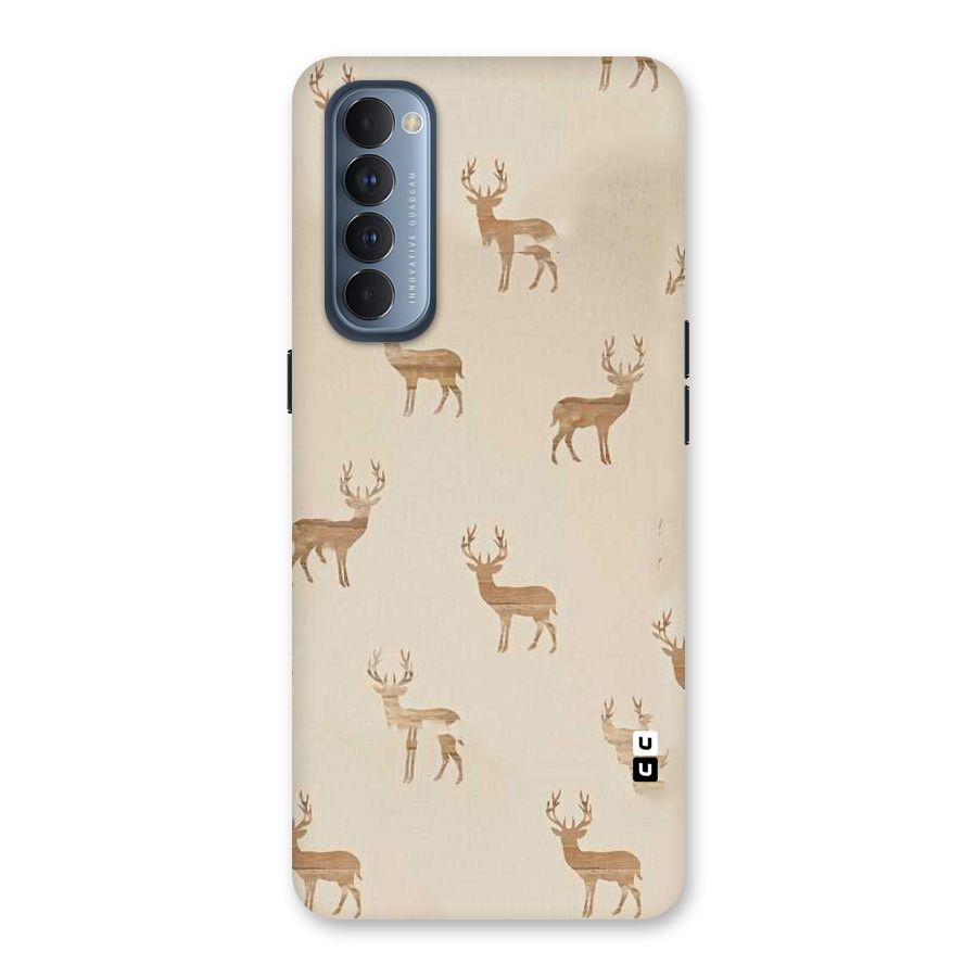 Deer Pattern Back Case for Reno4 Pro
