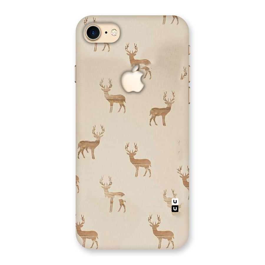 Deer Pattern Back Case for iPhone 7 Apple Cut